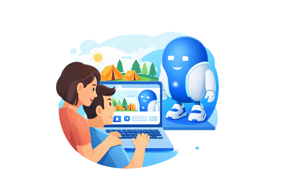 Робот Макс: как тюменцам получить бесплатную путевку в летний лагерь для детей